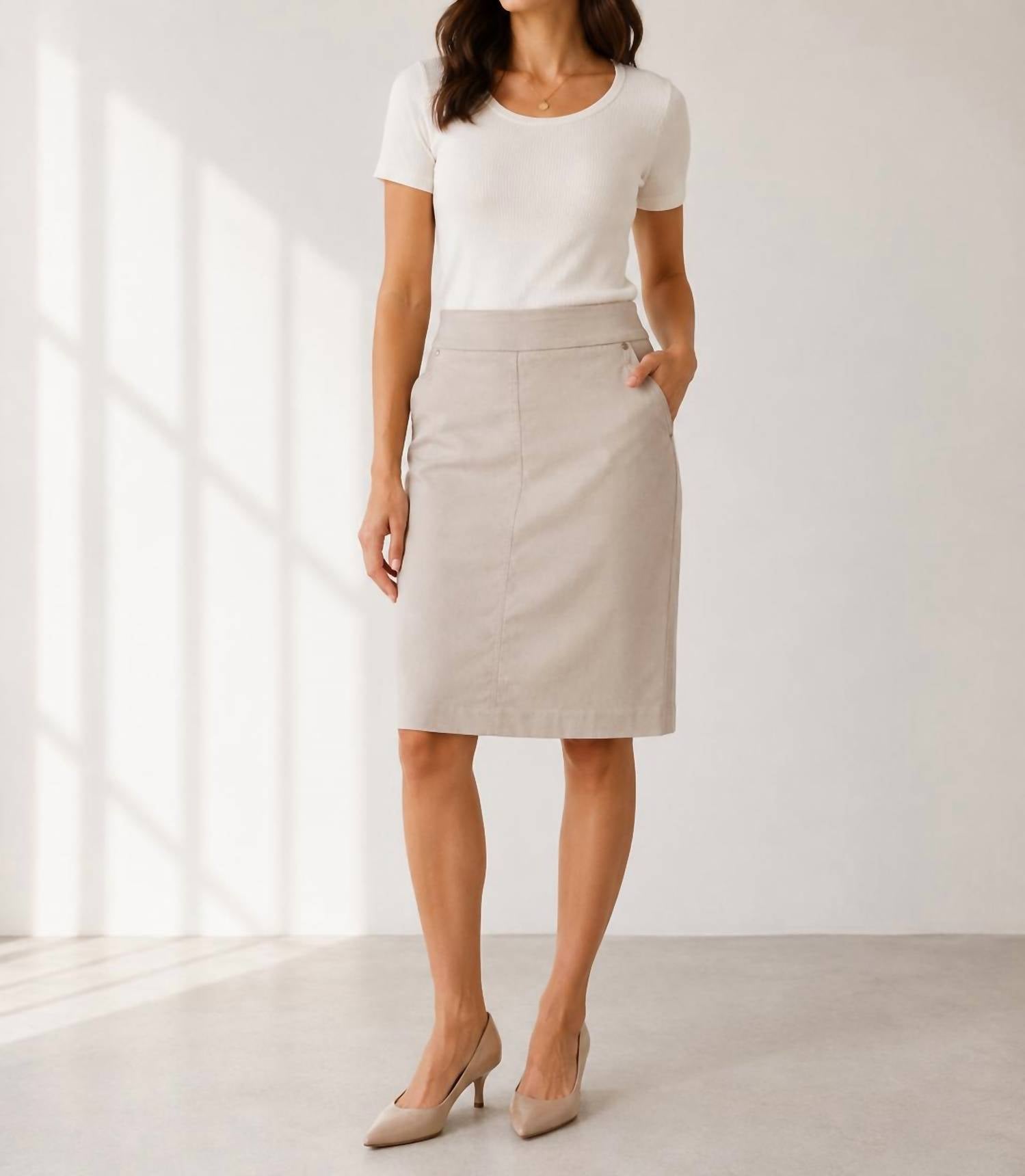 Renuar - Coastal Breeze Pull-On Skirt