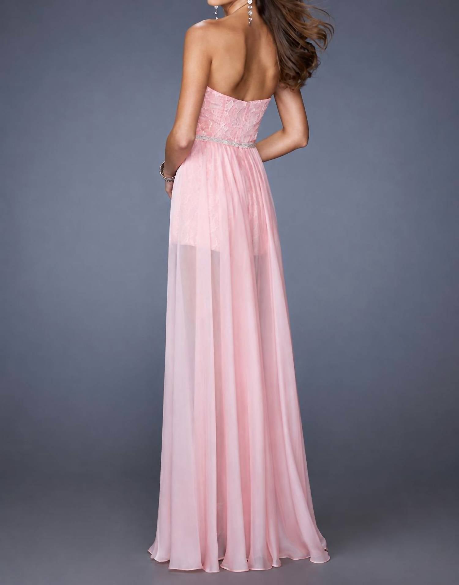 La Femme - Strapless Prom Dress
