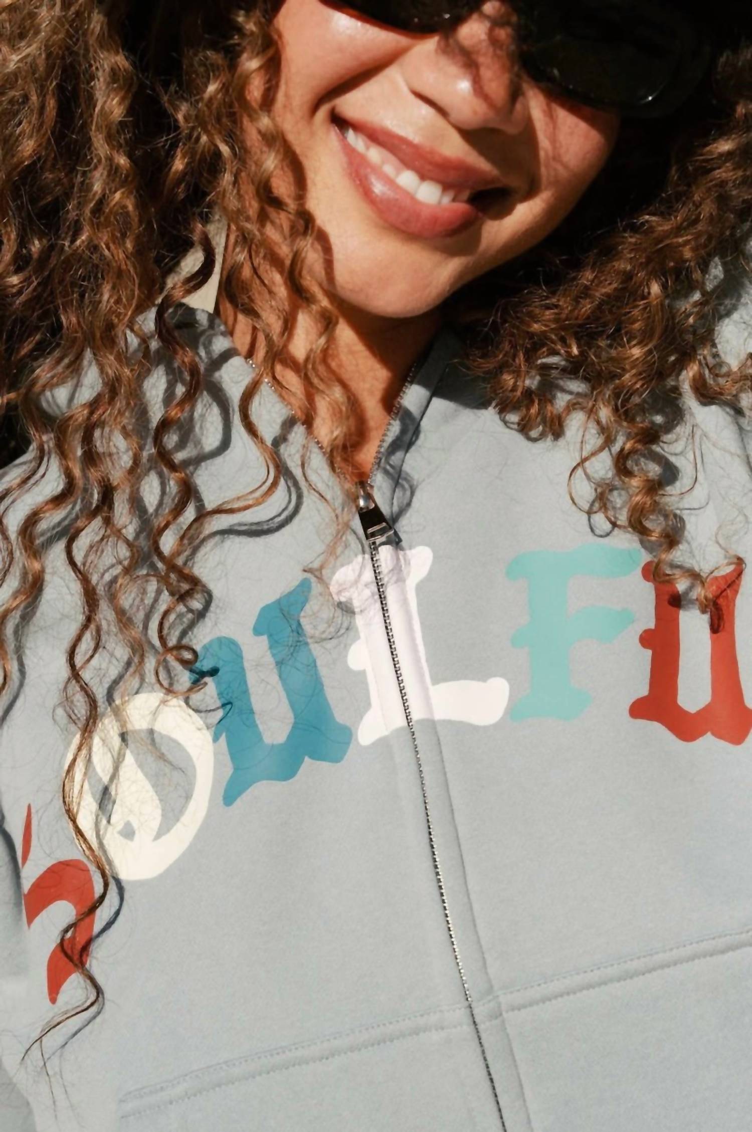 The Mayfair Group - Soulful Two-way Zip-up Hoodie