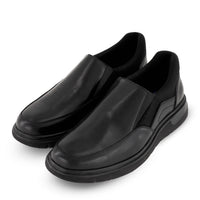 Ferrato Men's Slip On Flat Shoes in black - men's sneaker - alternate view