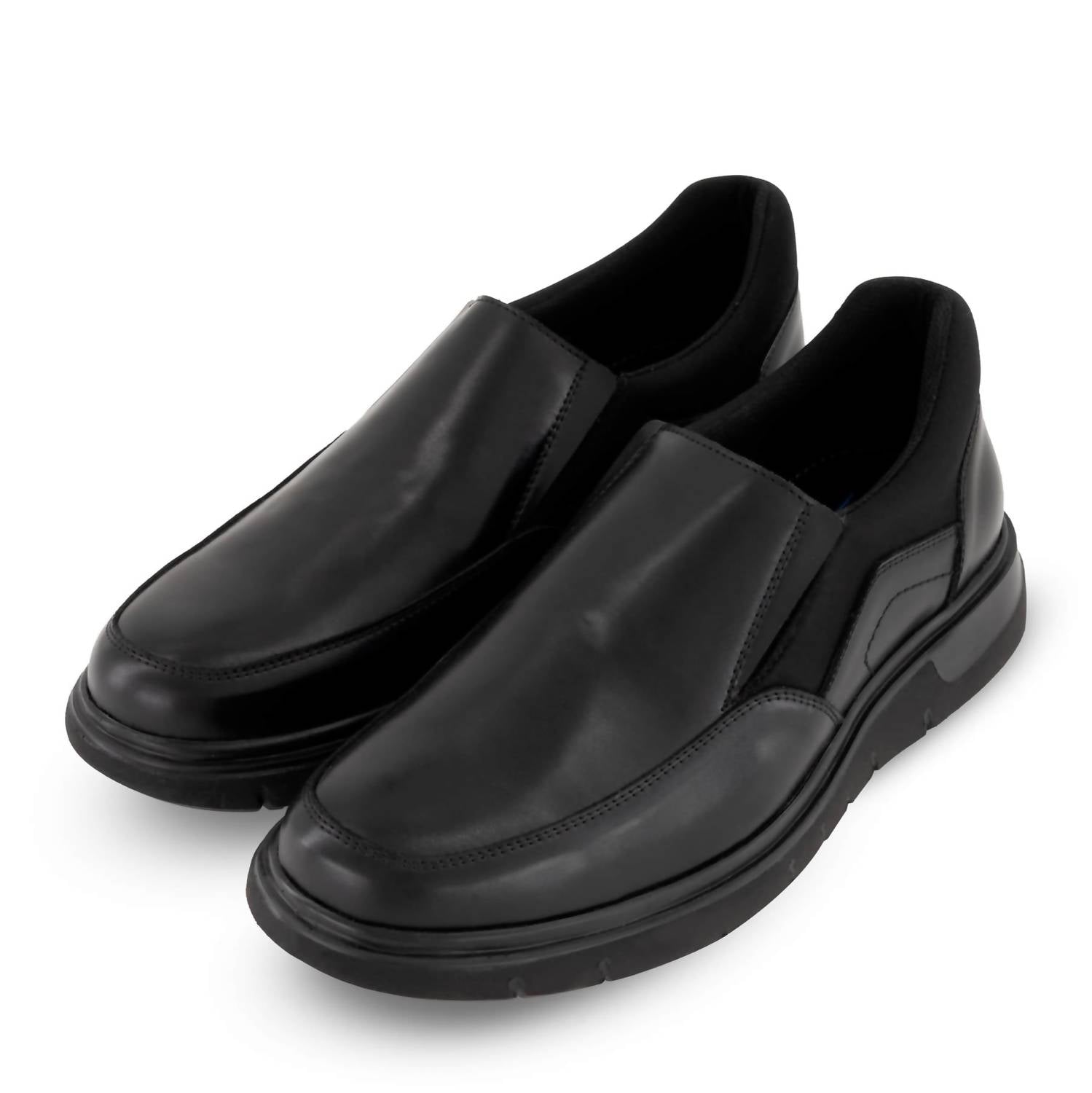 Ferrato Men's Slip On Flat Shoes in black - men's sneaker - alternate view