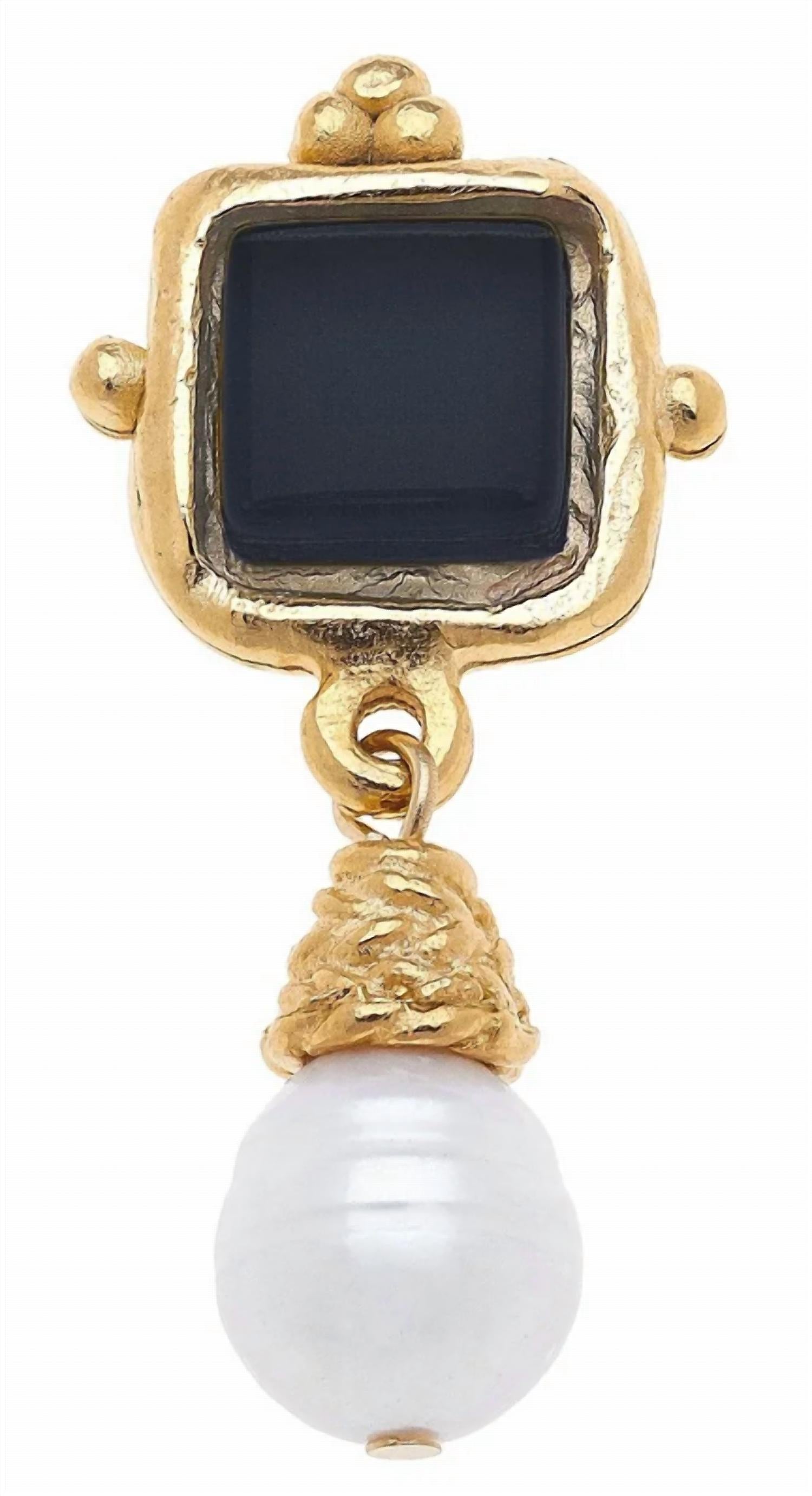 Susan Shaw - Charlotte Pearl Drop Earrings