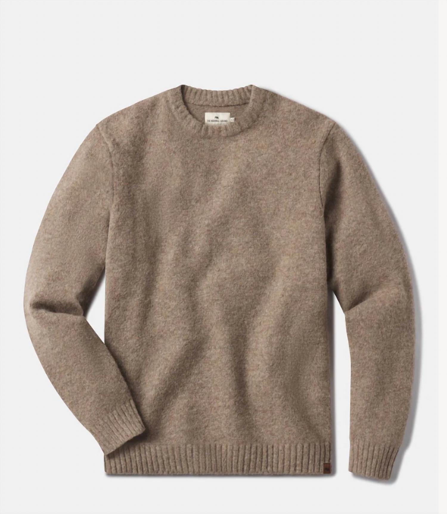 The Normal Brand Homebound Crewneck Sweater in toasted chestnut 1 - men's sweater - view 4