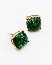 White Label - Women's Glitter Studs Earrings