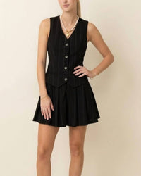 She + Sky - Carrie Sleeveless Blazer Mini Dress