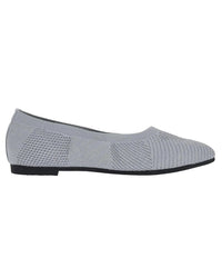 BERNIE MEV Women's Nikki Ballet Flats in light grey silver - women's flats