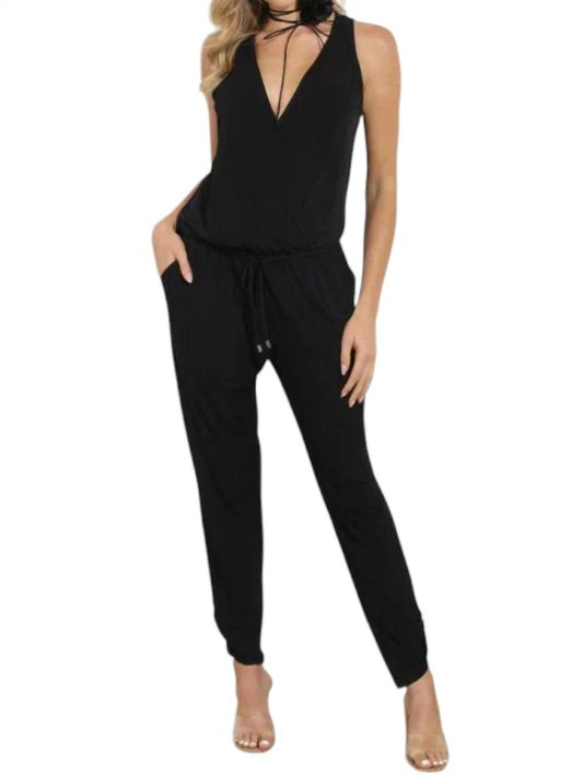 Veronica M - Shirred Ankle Stretch Jumpsuit