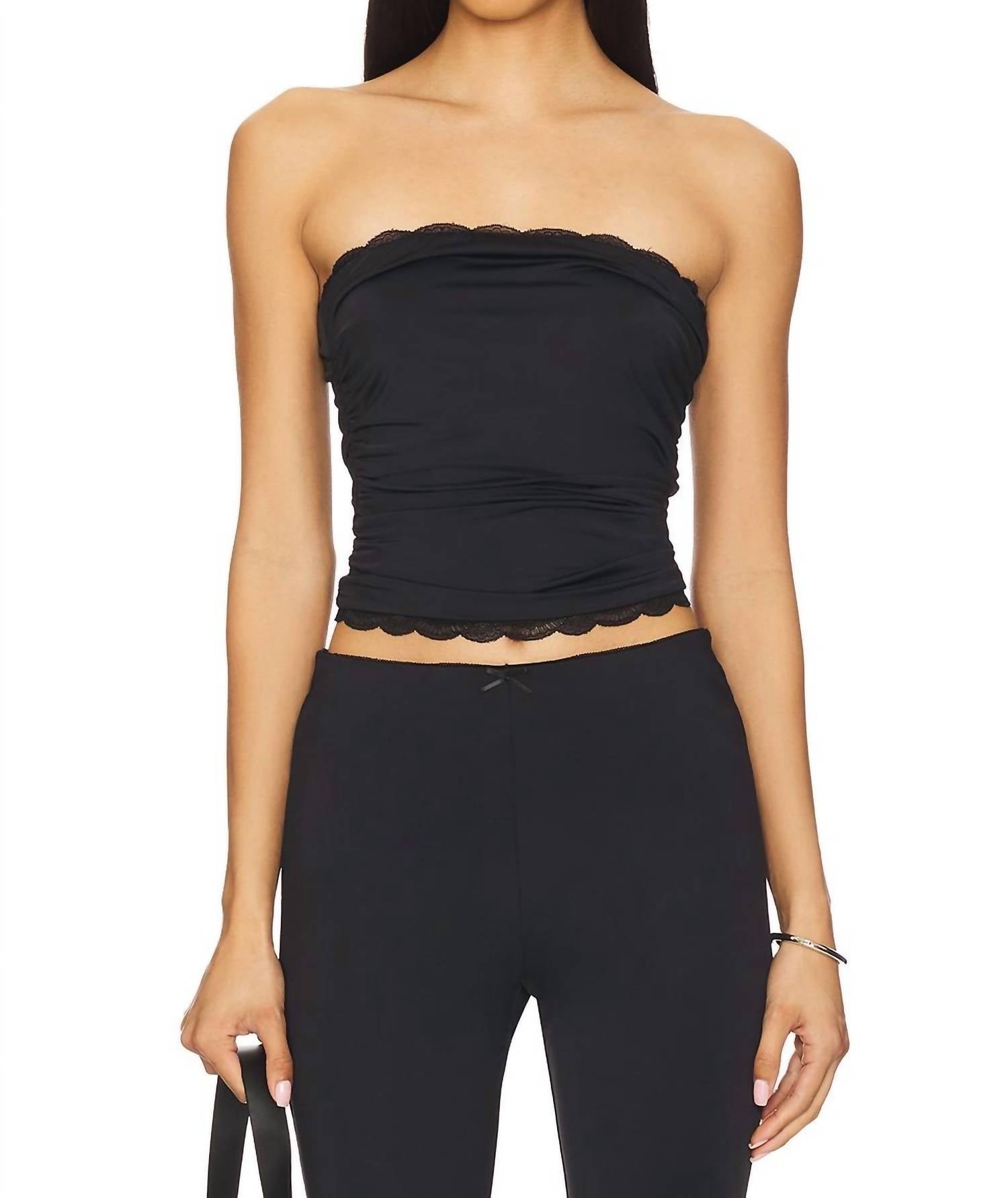 NIA Andrea Top in black - women's shirt