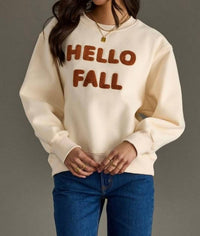 Panache Apparel - Hello Fall Graphic Sweatshirt