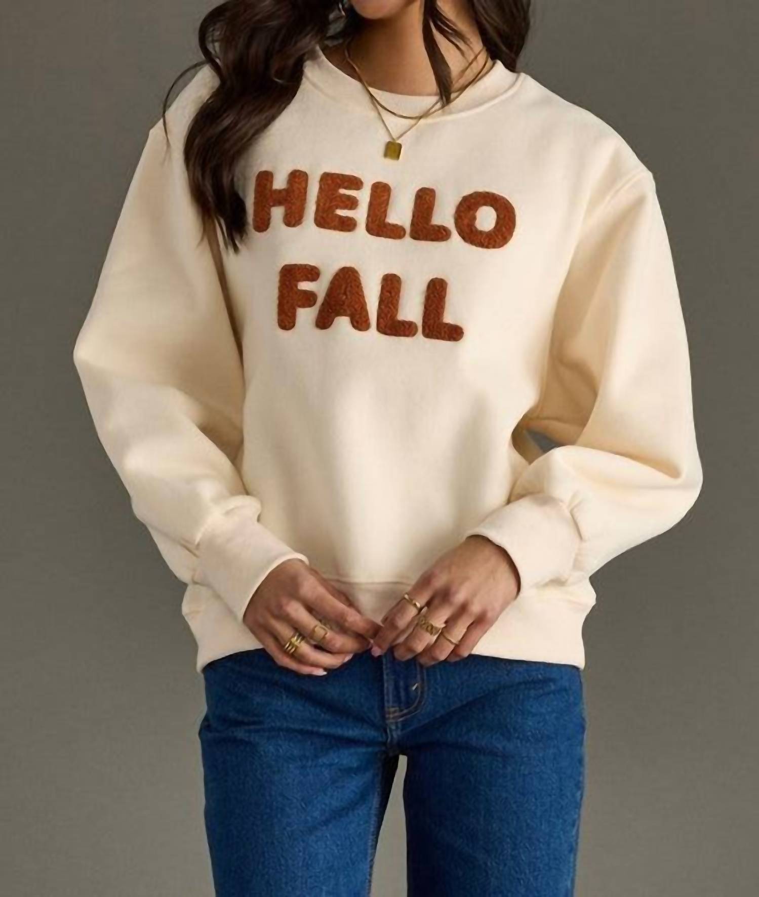 Panache Apparel - Hello Fall Graphic Sweatshirt
