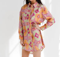 Care Tucker - Preslie Poplin Shirt Dress - Mesmerized