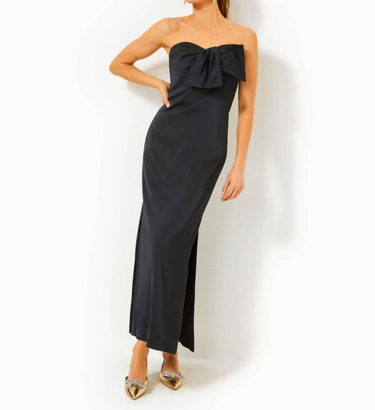 Lilly Pulitzer - Carlynn Satin Maxi Bow Dress