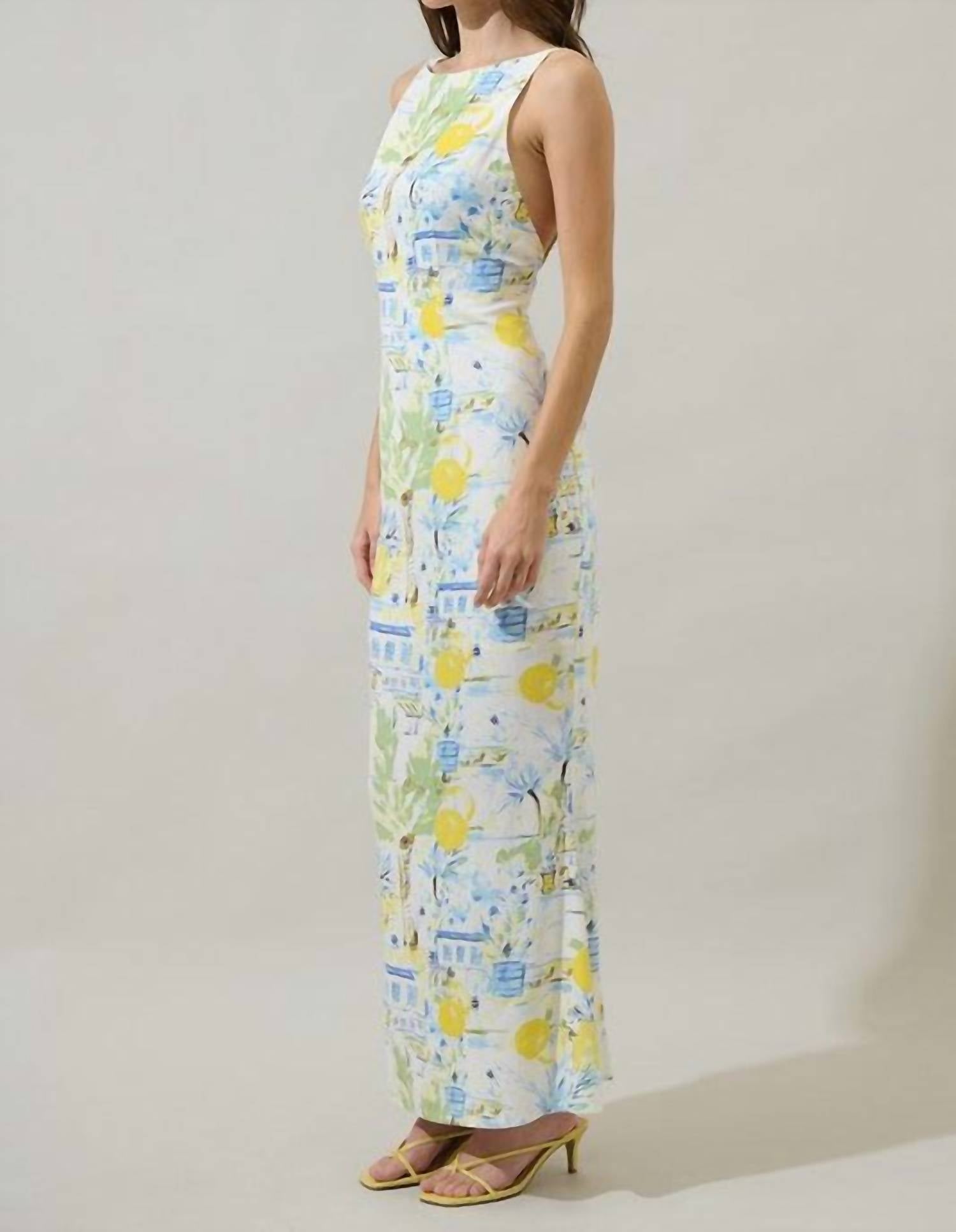 Sugarlips - Amalfi Coast Mizie Open Back Maxi Dress