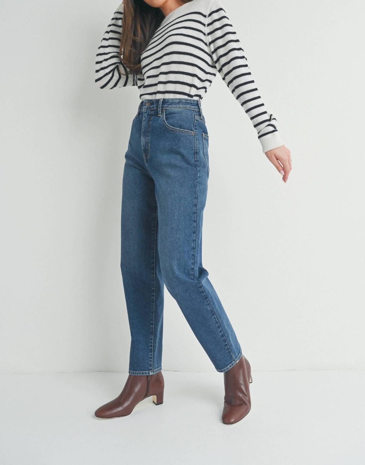 Just Black Denim - Tapered Barrel Jeans
