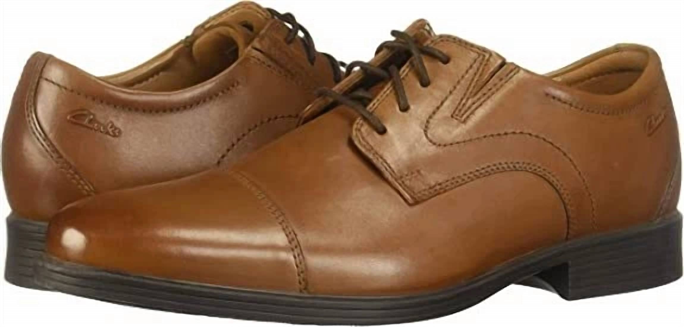 Clarks Men's Whiddon Cap Shoe in dark tan - men's shoe - view 4