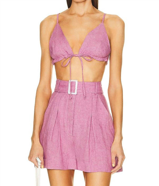 Matthew Bruch - Orquid Linen Top