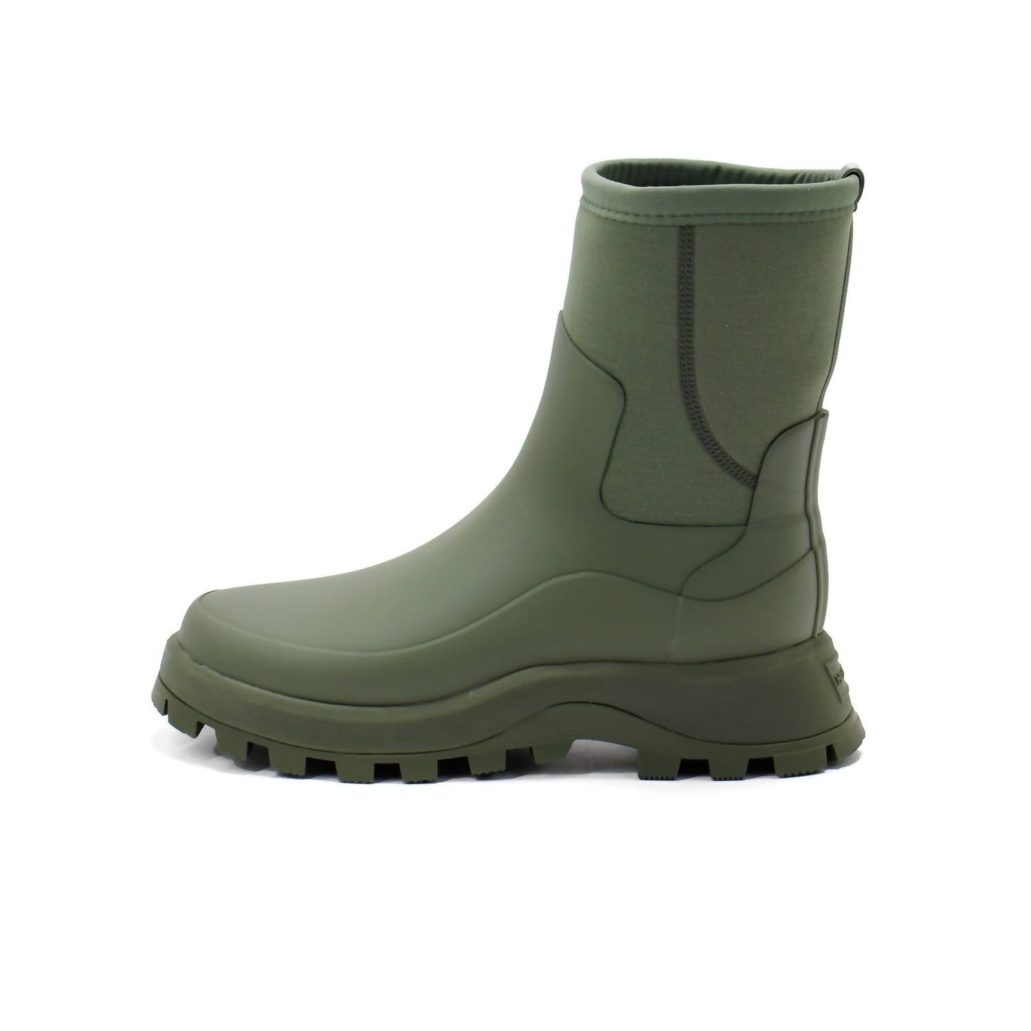 HUNTER Women's City Explorer Short Neoprene Boots in lichen green - women's shoe - alternate view