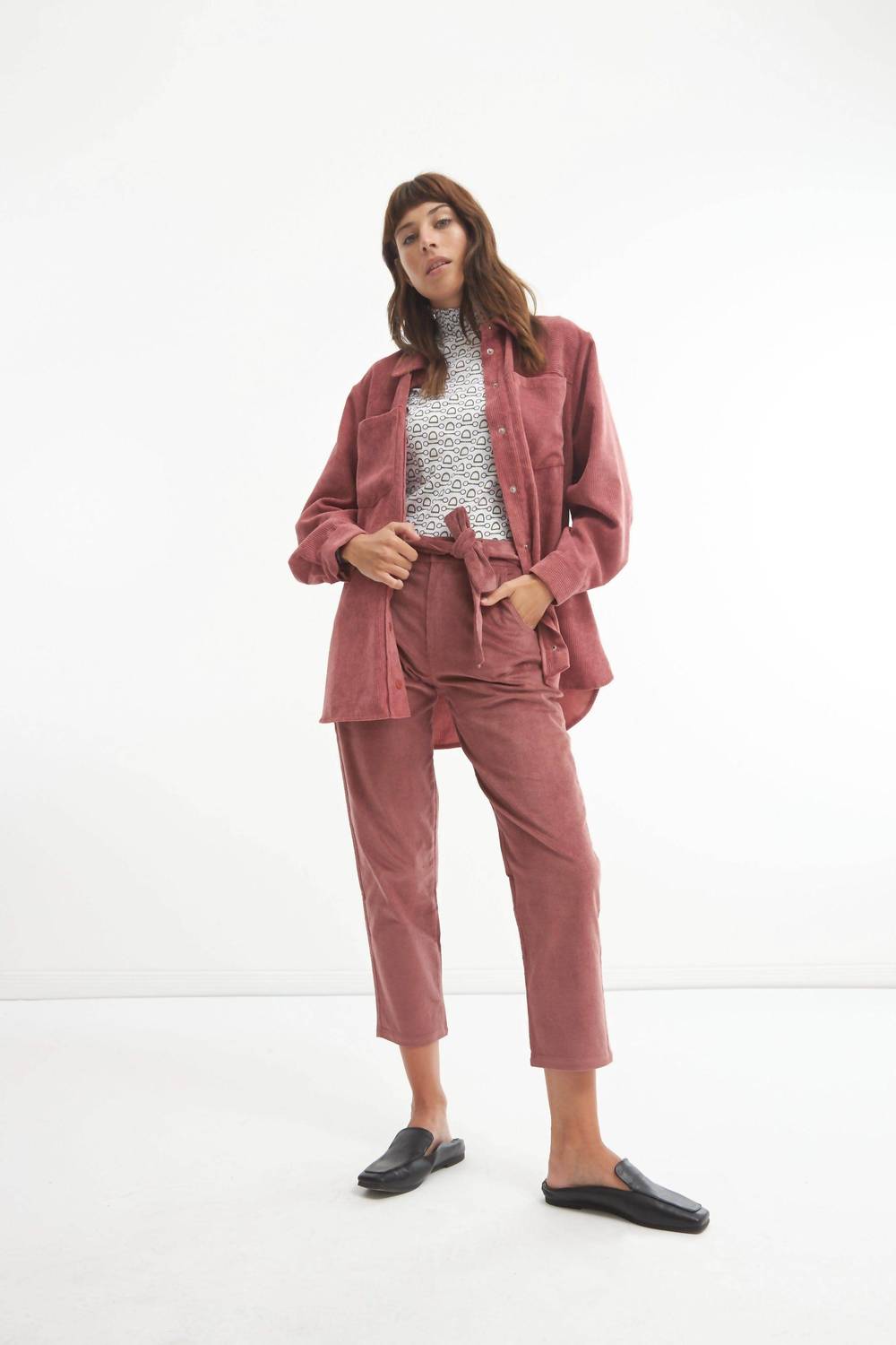 Lolita - Corduroy Pants With Belt