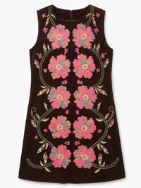 Thml - Women's Floral Embroidered Cord Dress