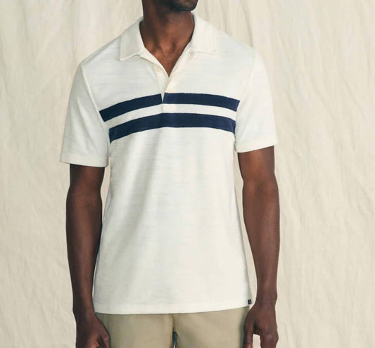 Faherty - Cabana Terry Surf Stripe Polo