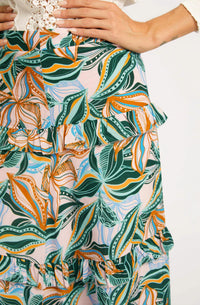 Caballero - Pierra Sea Leaves Maxi Skirt