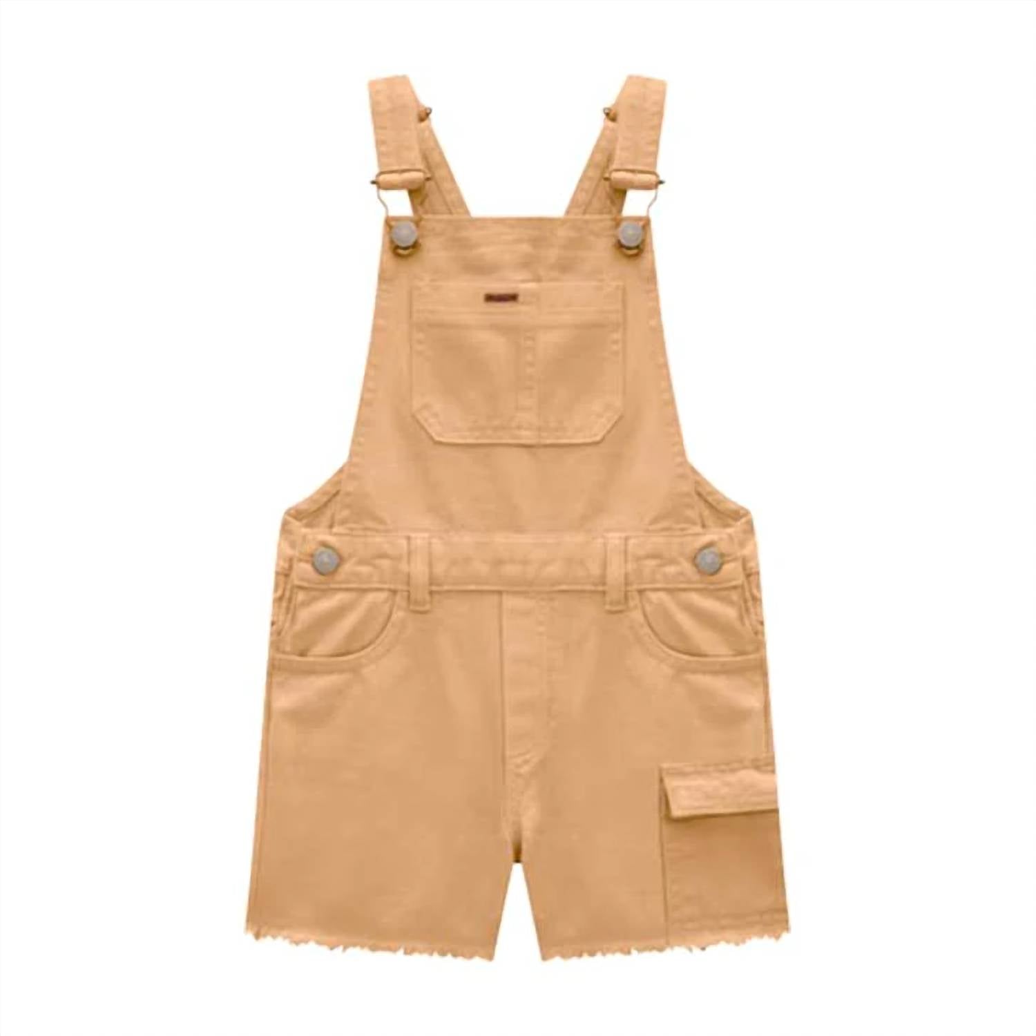 Milon - Girl's Frayed Detailing Overalls