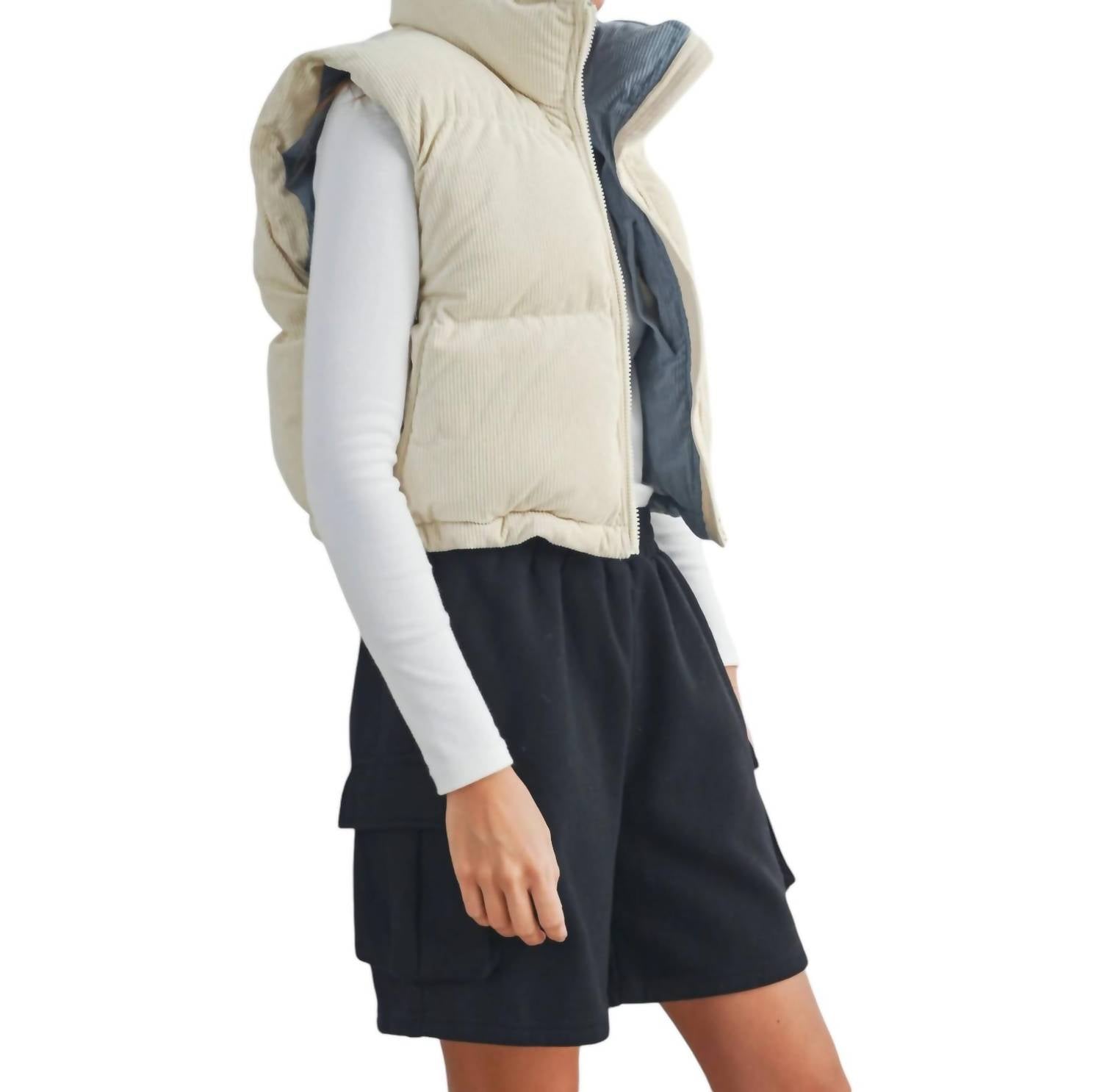 Buttermelon - ADOREME CORDUROY PUFFER VEST