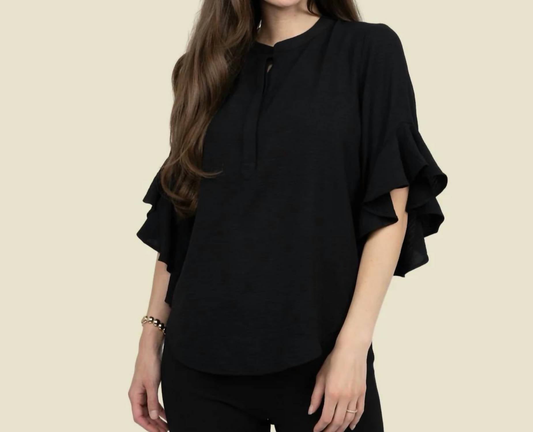 Ivy Jane - Flutter Sleeve Top