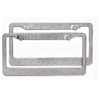 Sparkles Home - 2 Set Double Bling Rhinestone License Plate Frames