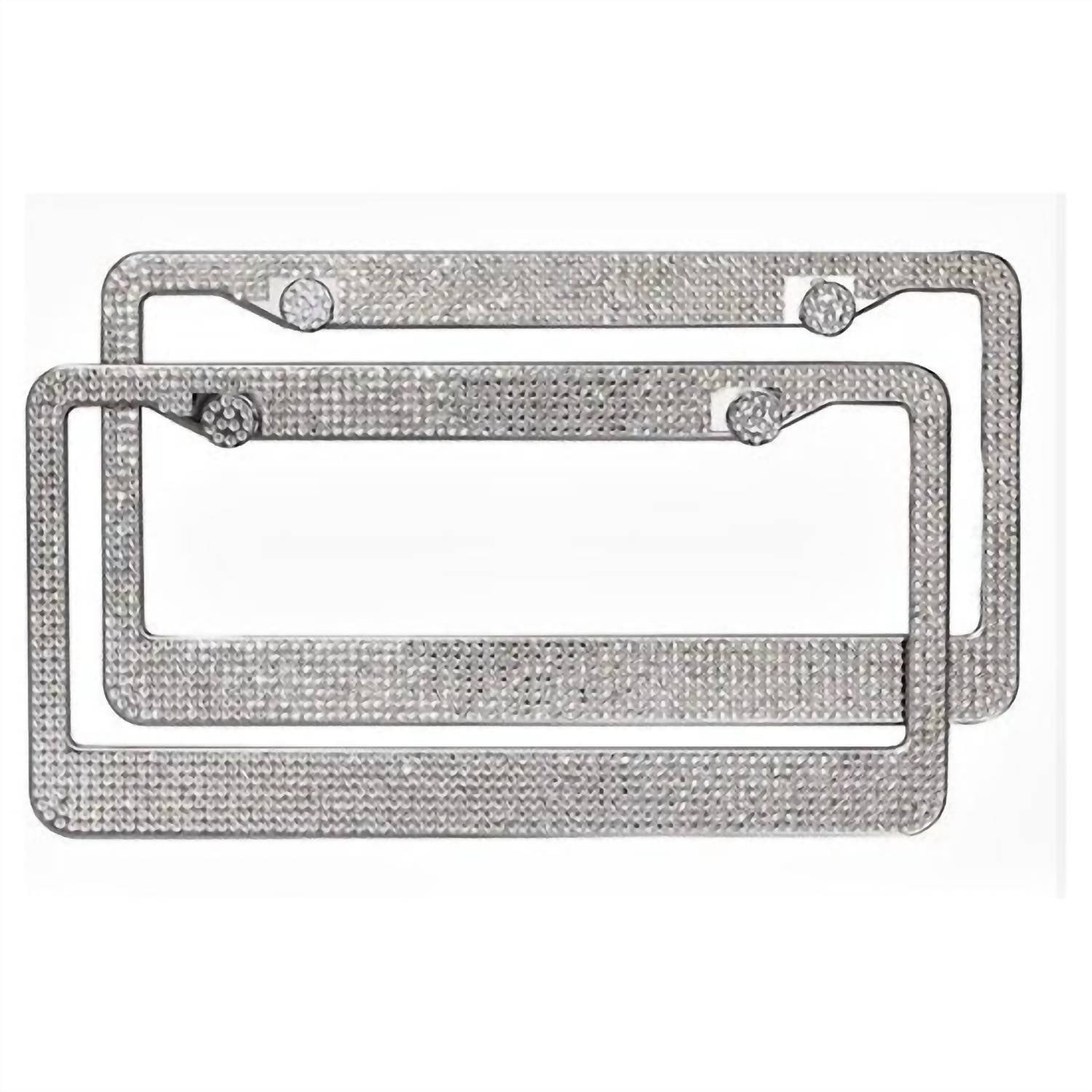 Sparkles Home - 2 Set Double Bling Rhinestone License Plate Frames