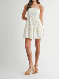 Mable - Talia Embroidered Mini Dress