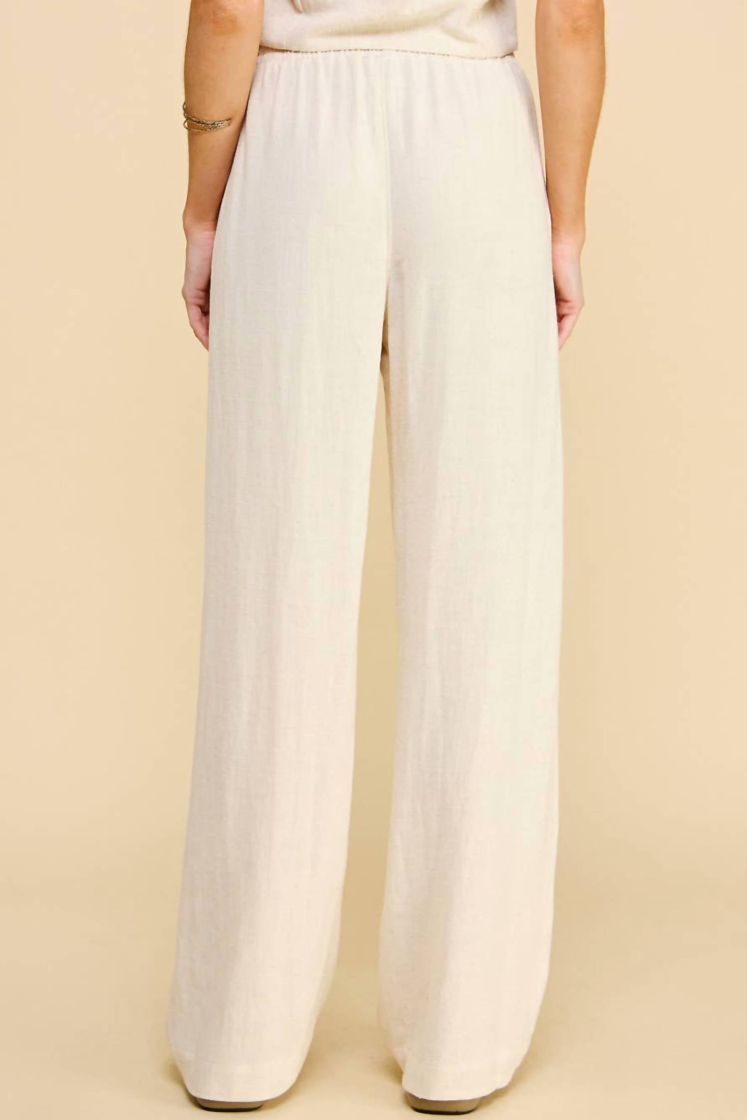 If She Loves - Evergreen Linen Pant