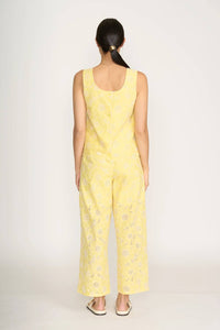 Foil - Embroidered Tank With Buttons