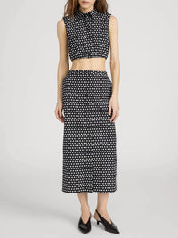 Frame - Polka Dot Crop Top