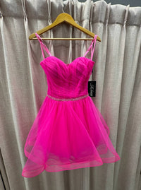 La Femme - Strapless Sweetheart Mini Dress