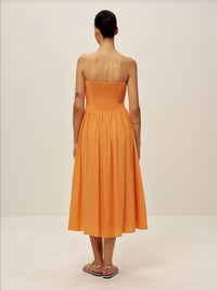 Elodie - cello linen dress