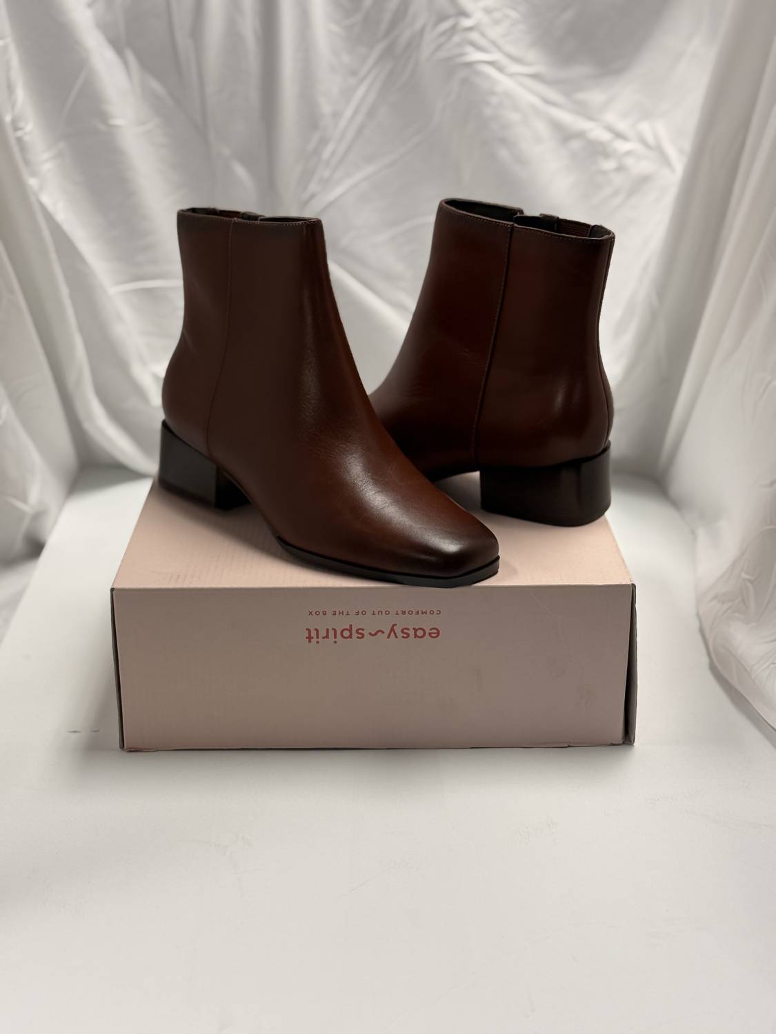 easy spirit WOMEN'S SIDNEY BOOTS in medium brown - women's shoe