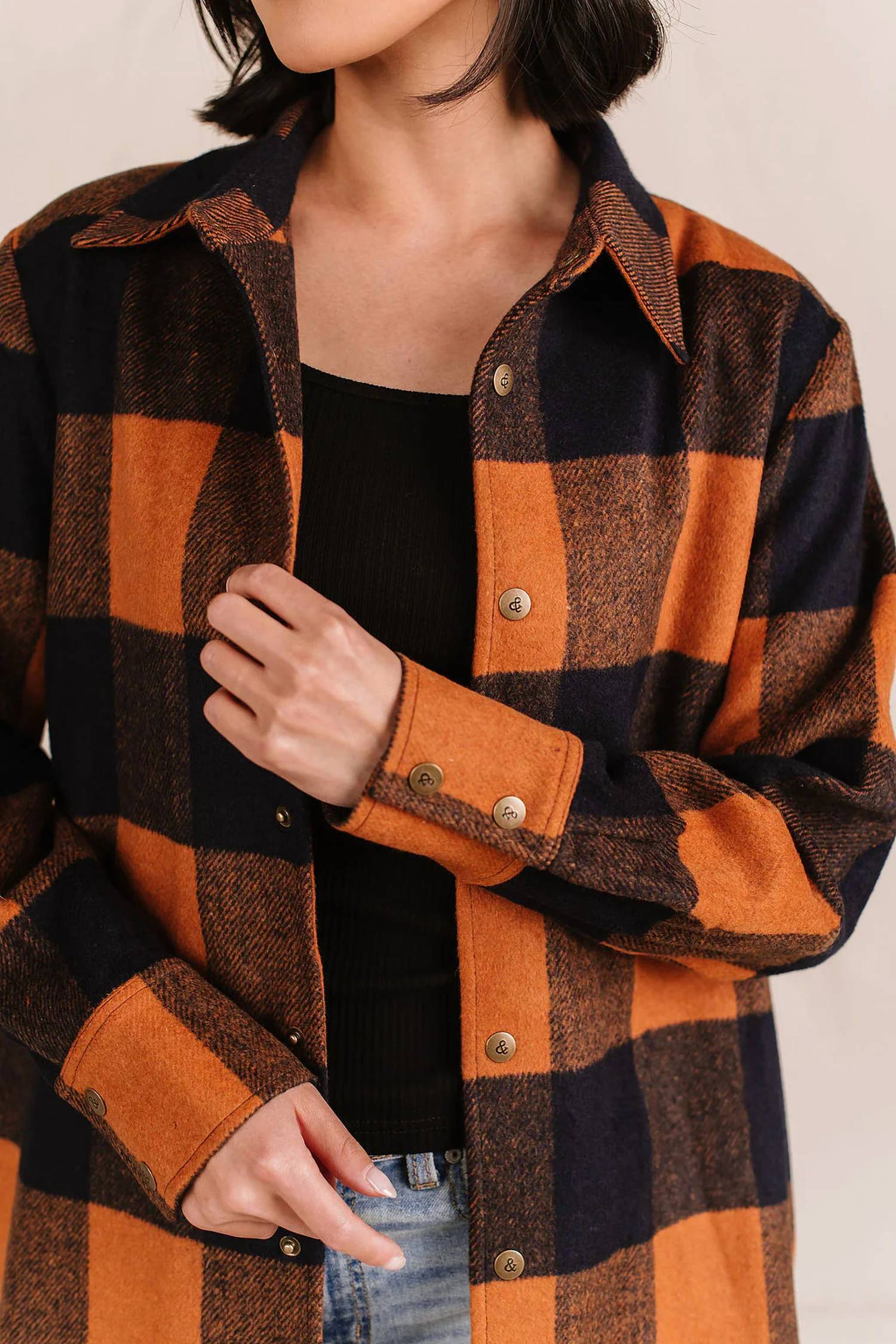 Ampersand Ave - Frankie Plaid Shacket