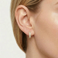 Ella Stein - Women's Three Ways To Shine Huggie Earrings