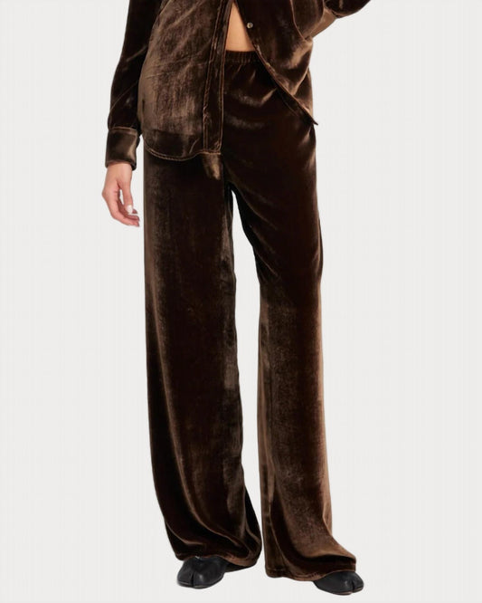Sprwmn - Silk Velvet Wide Leg Pants