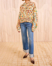 Ulla Johnson Maude Multicolor Knit Pullover in opal - women's sweater - alternate view