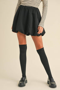 Miou Muse - Bubble Bottom Mini Skirt