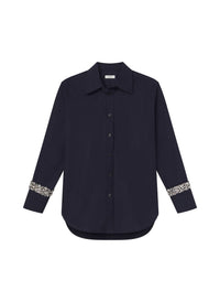 A.L.C. - Calvin Crystal Embellished Long Sleeve Shirt