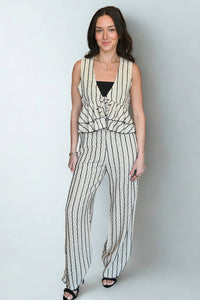 Vintage Havana - Goddess Knit Tie Front Top