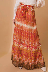 Flying Tomato - Printed Woven Maxi Skirt