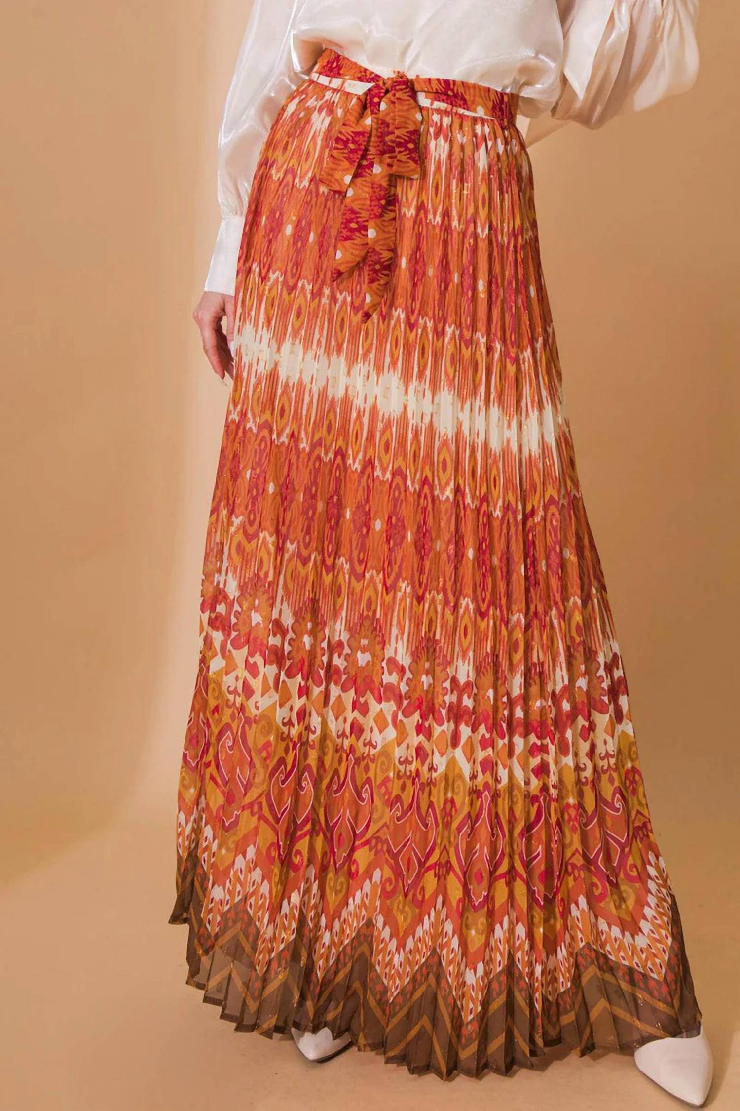 Flying Tomato - Printed Woven Maxi Skirt