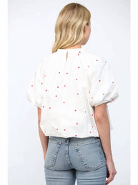 Fate - Love Note Puff Sleeve Top