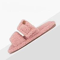 Family Fairy - Women's Washable Fuzzy Slide On House Slippers