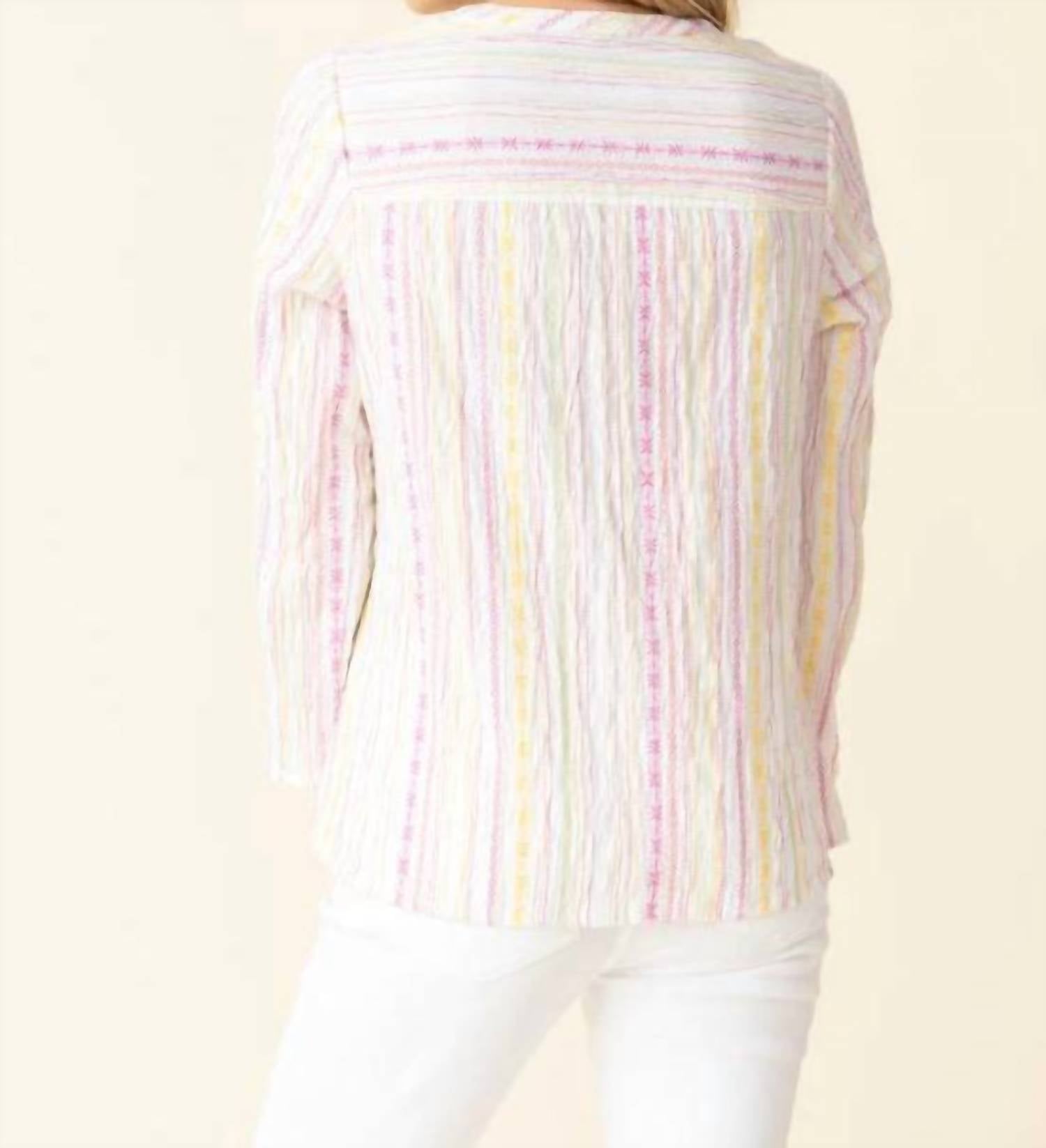 Habitat - Baja Weave Carmel Top