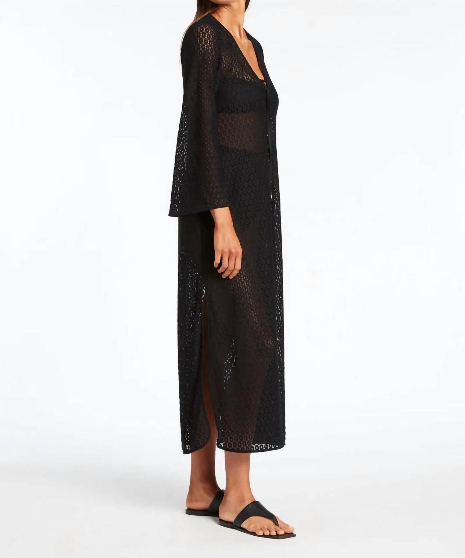 Jets - Women's Stretch Lace Maxi Kaftan